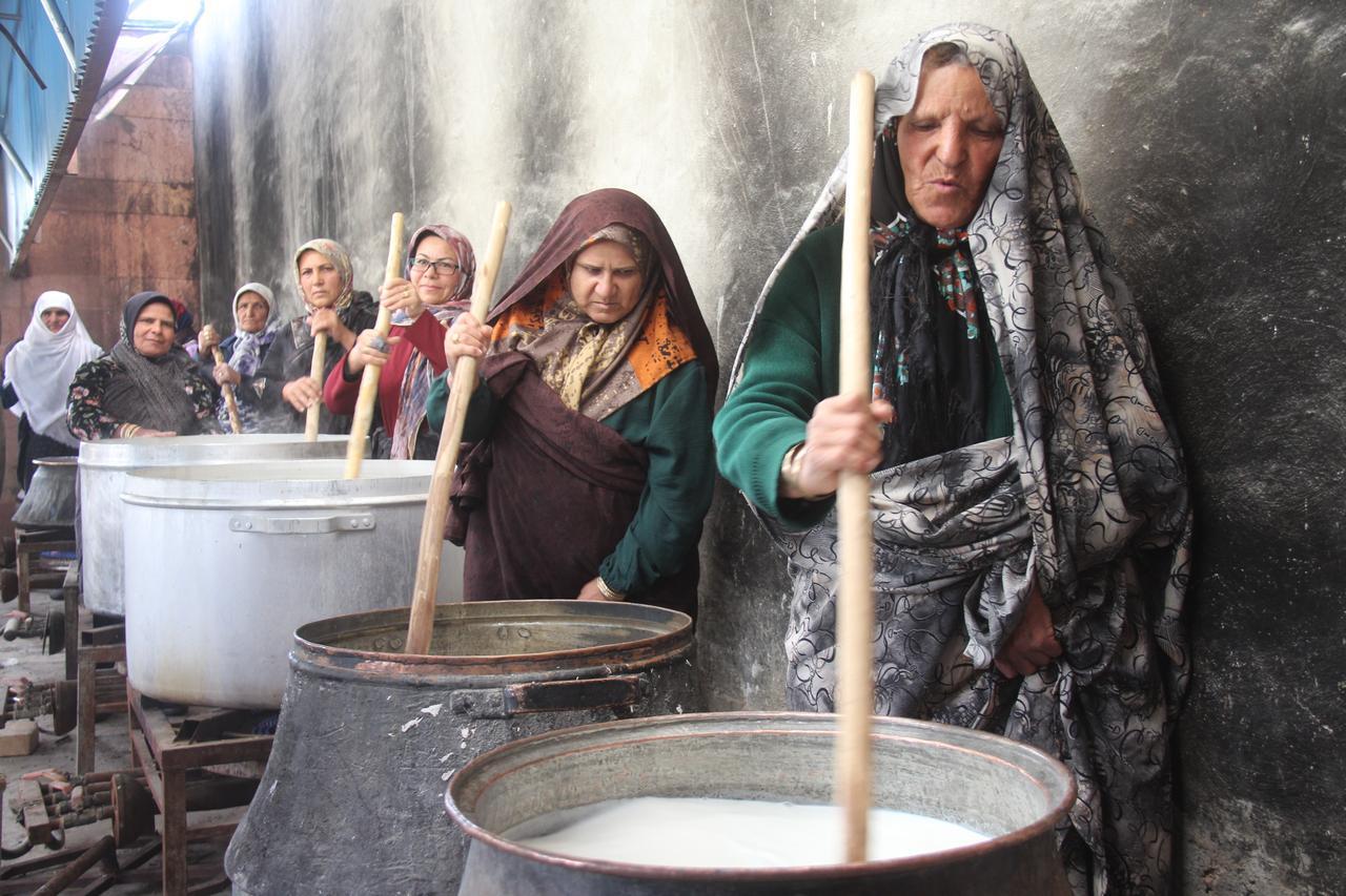 برگزاری آئین سنتی پخت شیربرنج در روستای توندر شهرستان کوهسرخ