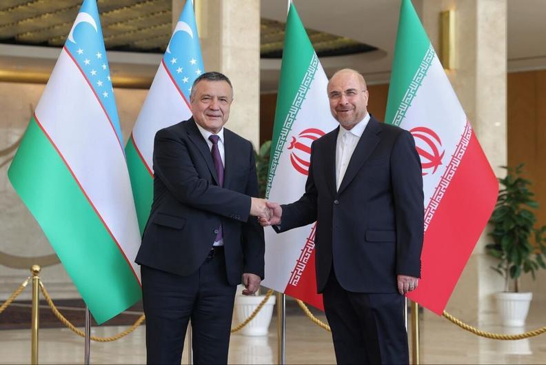 تاکید رؤسای مجالس ایران و ازبکستان بر توسعه روابط