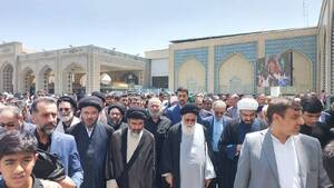 تشییع پیکر حجت الاسلام والمسلمین خداداد حسینی در  مشهد مقدس