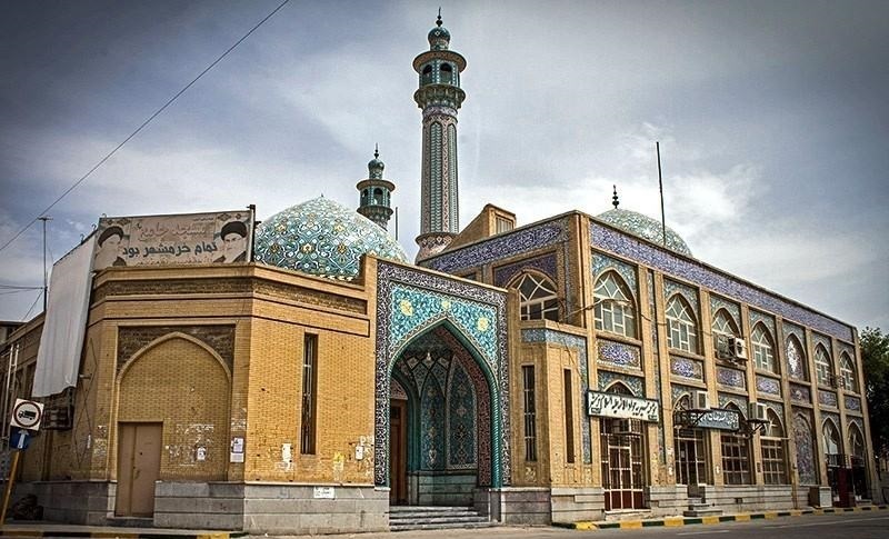 ترمیم نقاشی‌های مسجد جامع خرمشهر