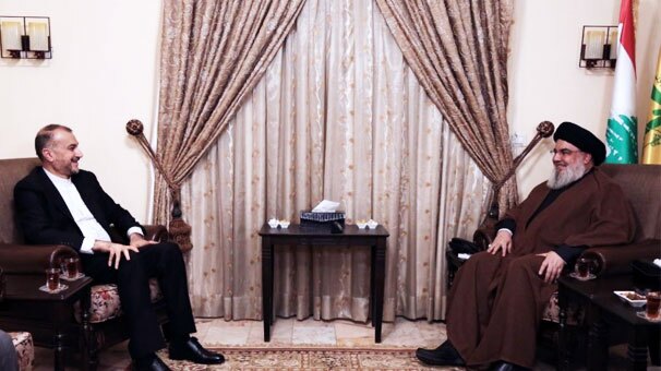 دیدار وزیر امور خارجه کشورمان با دبیر کل حزب الله لبنان