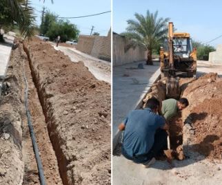 اصلاح شبکه آب شرب  آشامیدنی روستای شیخ کریم باوی