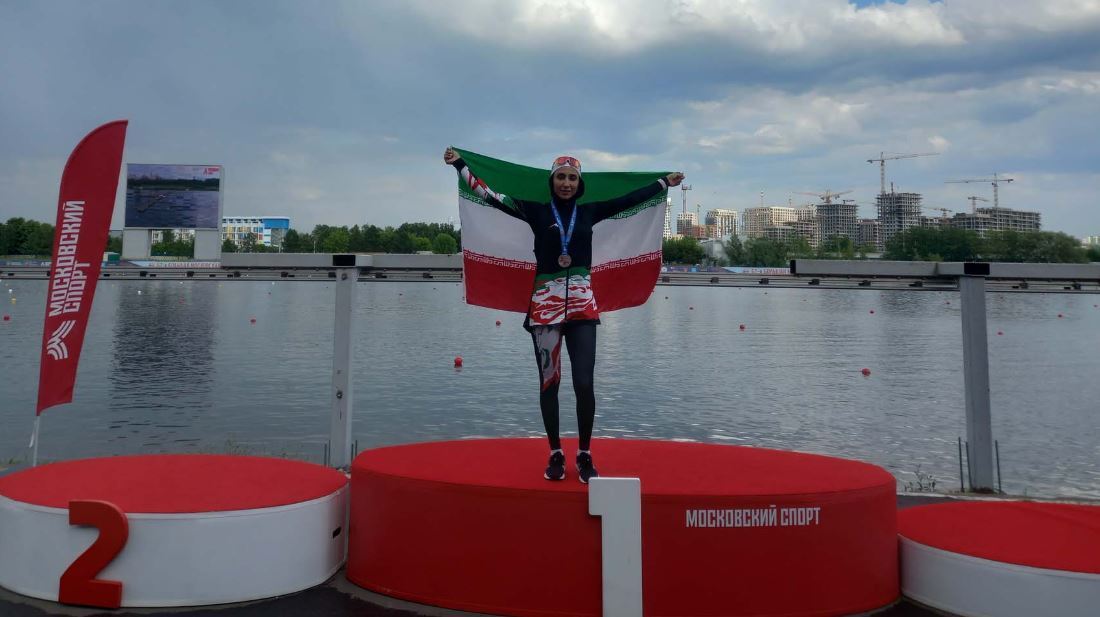 مسابقات بزرگ روئینگ مسکو؛ نخستین مدال ایران برای نازنین ملایی