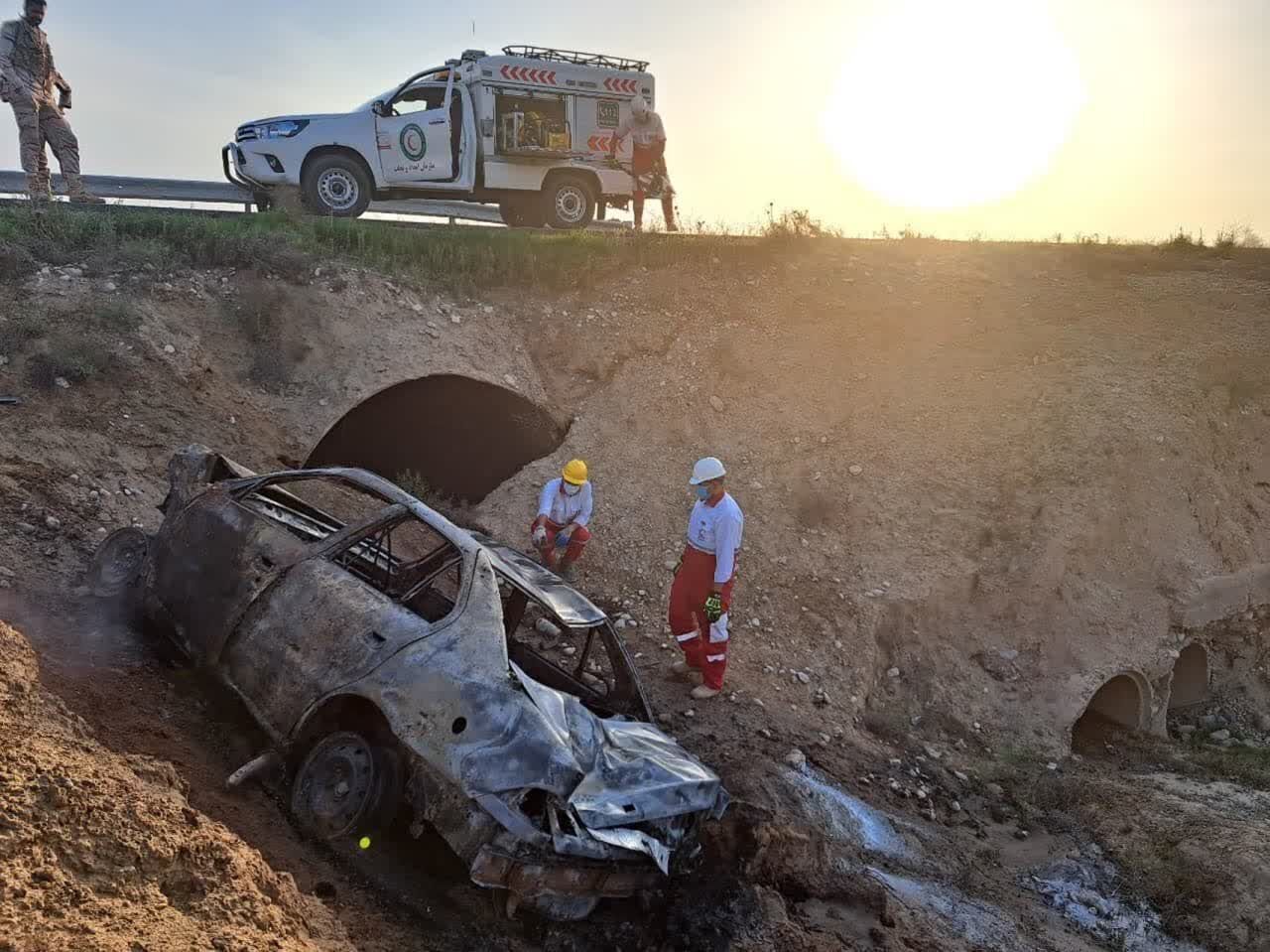 واژگونی خودرو در محور شادگان به اهواز