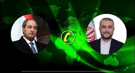 گفتگوی تلفنی وزرای خارجه ایران و سوریه