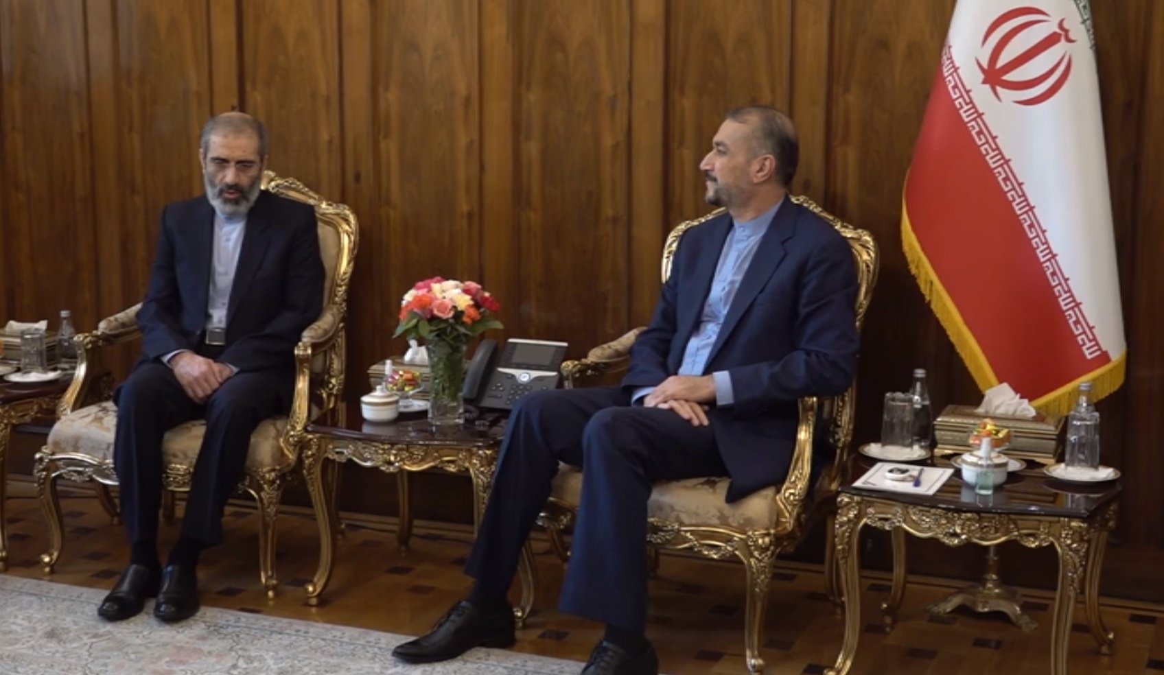 اسدی دیپلمات آزاد شده از زندان بلژیک با امیرعبداللهیان دیدار کرد