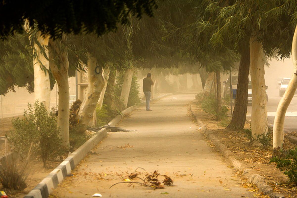 هشدار زرد تندباد و گرد و خاک محلی و موقتی در خوزستان