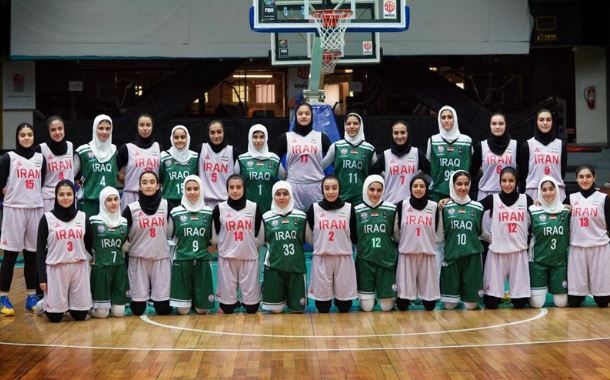 پیروزی تیم بسکتبال دختران زیر ۱۶ سال مقابل عراق