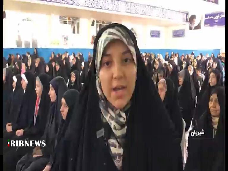 دختران دانش آموز دارای حجاب برتر در شیروان تجلیل شدند