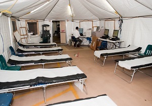 برپایی بیمارستان صحرایی ارتش در مرز چذابه