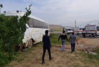 جزئیات حادثه تصادف اتوبوس با ۱۴ مصدوم در یاسوج