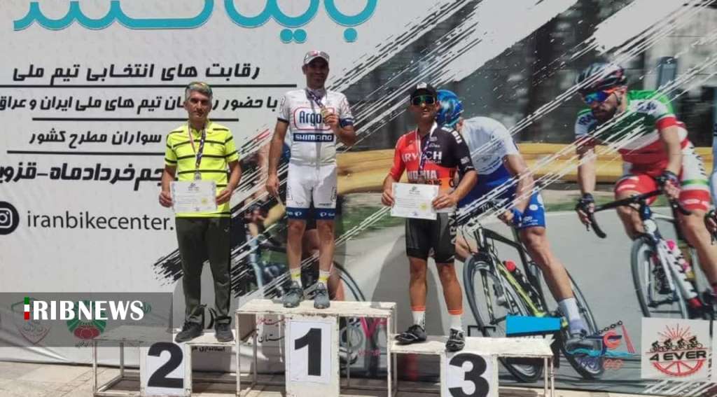 درخشش دوچرخه سوار کیش در مسابقات جایزه بزرگ قزوین