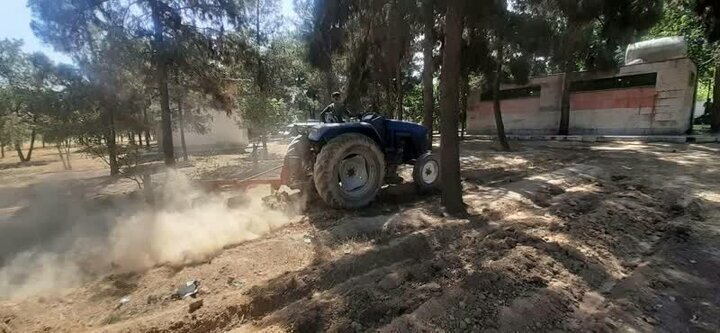 ایجاد خط آتش بر در عرصه جنگلی جنوب غرب تهران