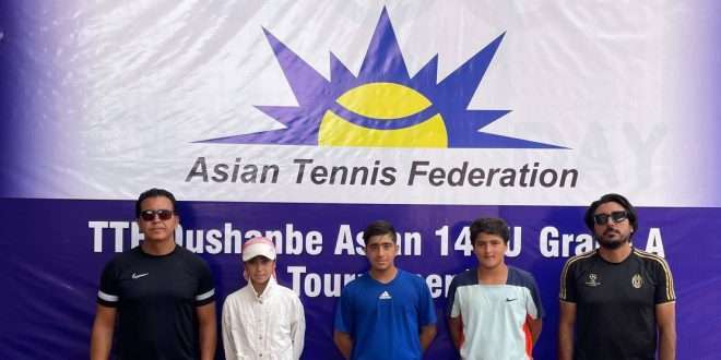 کسب عنوان سومی پسران ایران در رقابت‌های تور تنیس آسیا