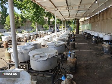 اطعام ۱۴ هزار نفری ضیافت علوی در زنجان