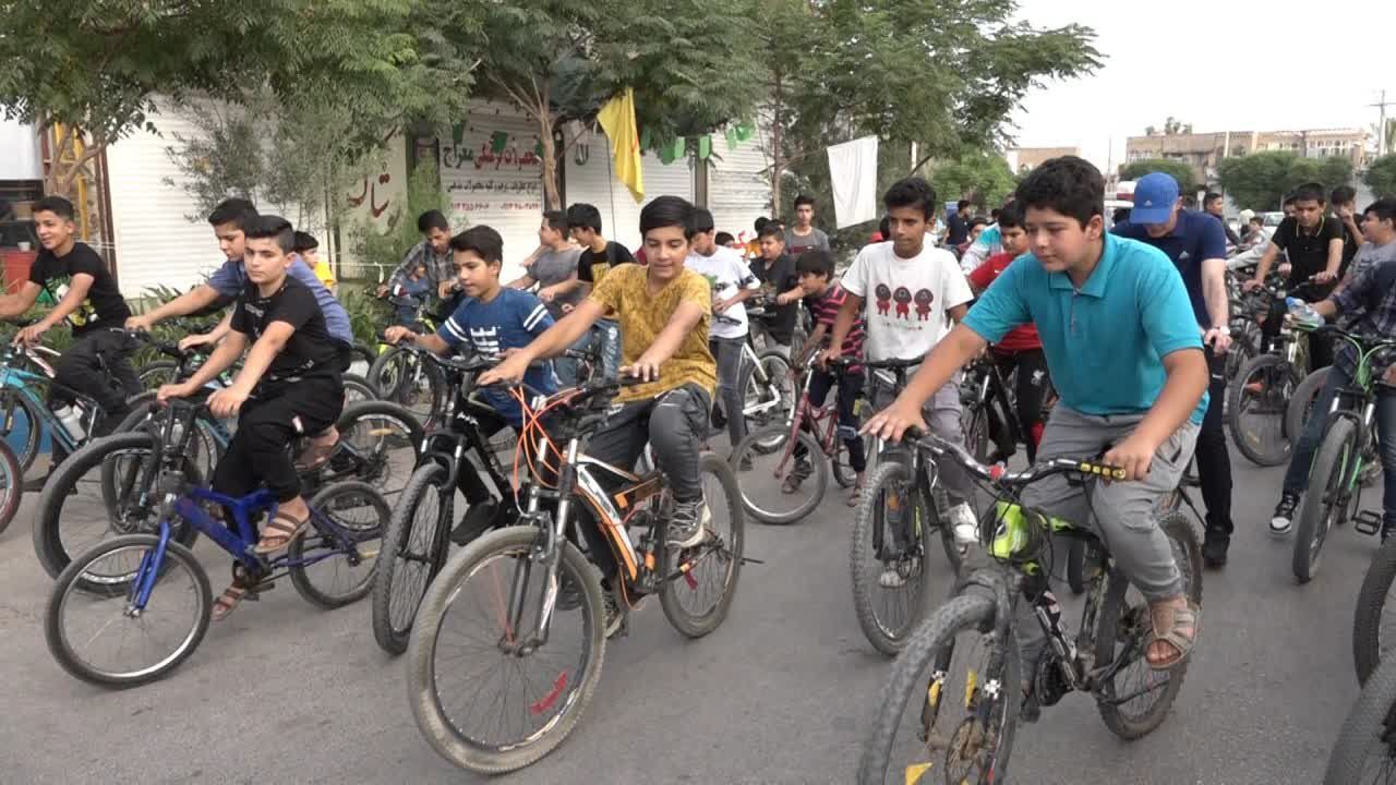 برگزاری همایش دوچرخه سواری در بافق