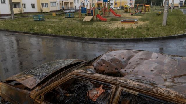 حمله اوکراین به شهر لوهانسک با بمب‌ خوشه‌ای