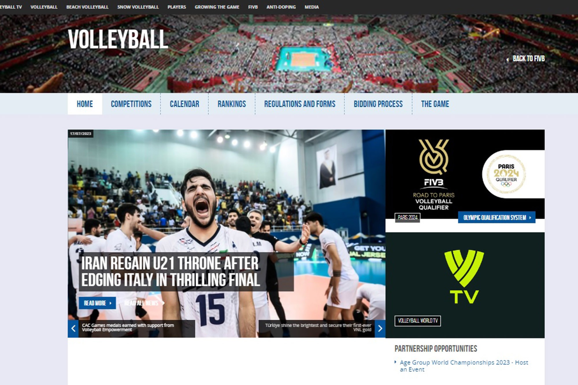 فدراسیون جهانی والیبال: ایران به تاج و تخت قهرمانی تکیه زد