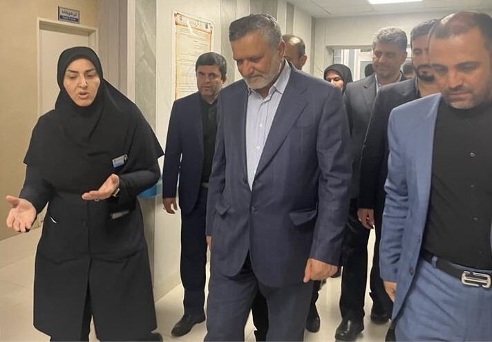 بازدید وزیر رفاه از بیمارستان تأمین اجتماعی در اسلامشهر