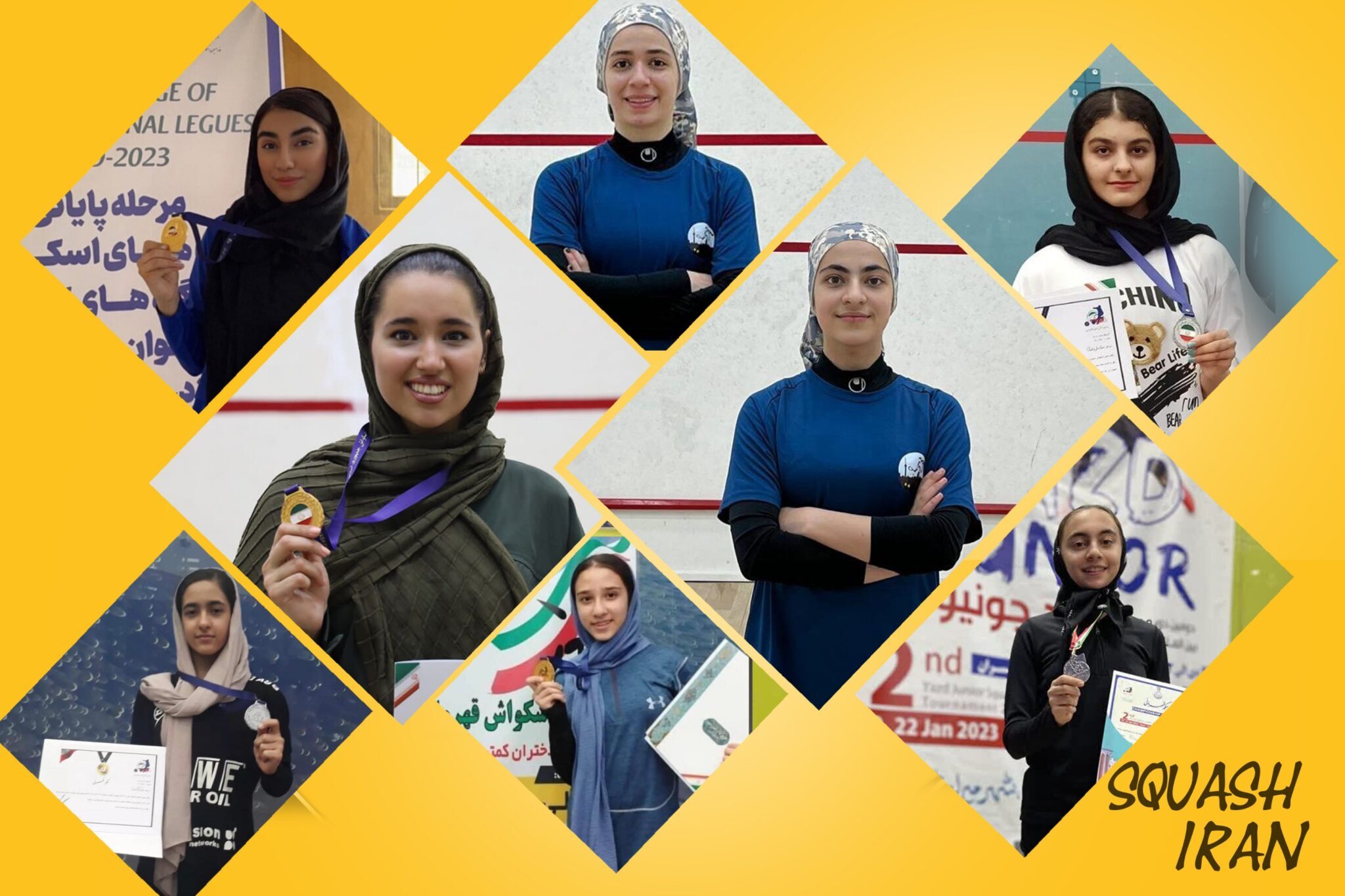 برگزاری اردوی تیم‌های اسکواش دختران به میزبانی سمنان