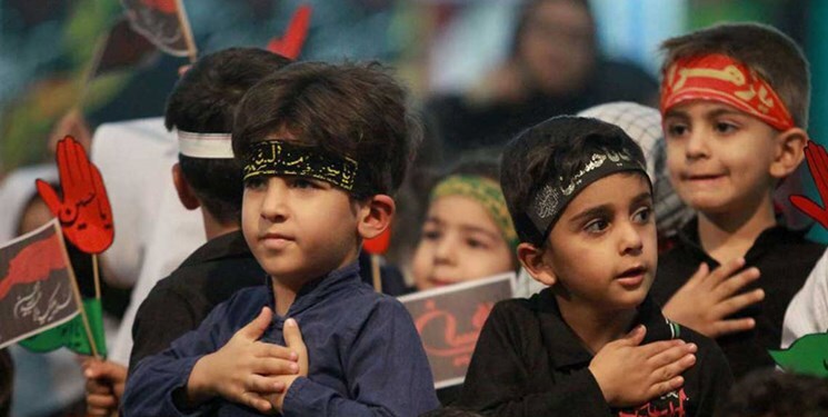 برگزاری گردهمایی کودکان عاشورایی کرمانشاه در روز پنجم ماه محرم