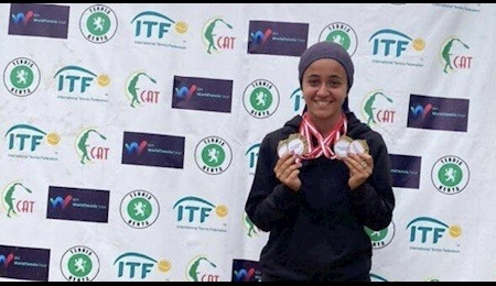 درخشش دختر تنیسور ایرانی در مسابقات تور جهانی؛ 4 قهرمانی در دوهفته