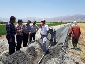 بهره برداری از کانال آبرسانی فرمشکان کوار