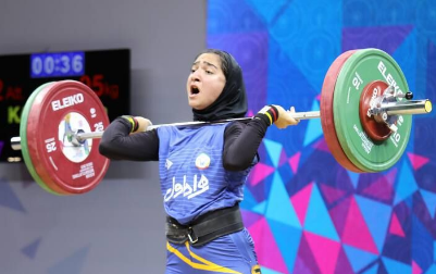 نایب قهرمانی دختر وزنه‌بردار ایران در آسیا