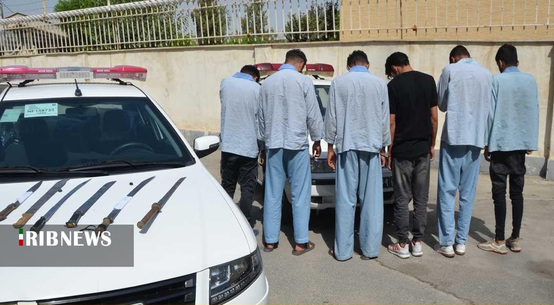 دستگیری عوامل نزاع و درگیری در طرح ضربتی پلیس اراک
