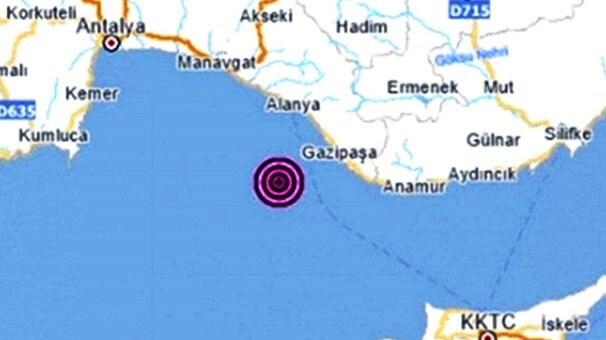زلزله در آنتالیا‌ی ترکیه