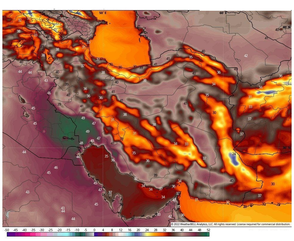 تجربه اوج گرمای تابستان در دو هفته اول مرداد