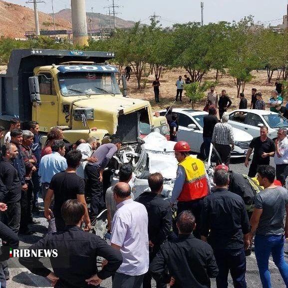 چهار کشته و مصدوم در تصادف اتوبان پاسداران تبریز