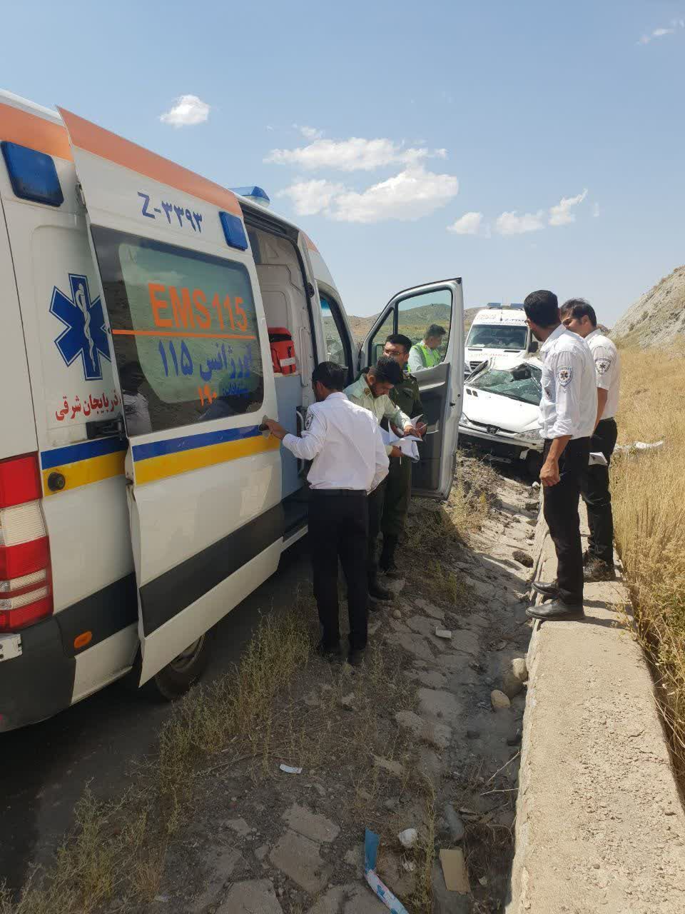 ۲۳ مصدوم در ۵ حادثه رانندگی در آذربایجان شرقی