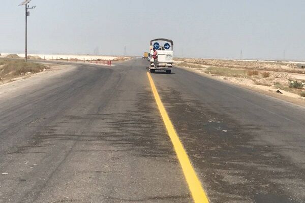 خط‌کشی ۱۵۰ کیلومتر از راه‌های بوشهر