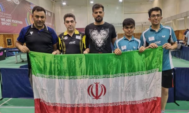 نایب قهرمانی تیم‌های تنیس روی میز ایران در بازی‌های تابستانی ناشنوایان