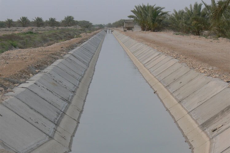 افزایش بهره وری آب کشاورزی با ساخن کانال آبیاری