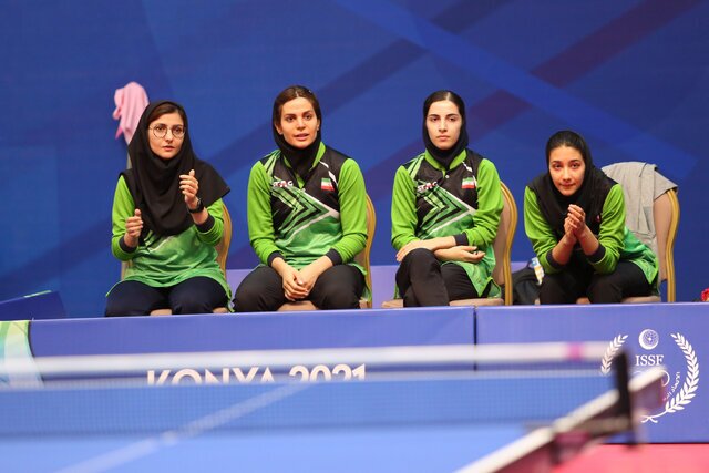 نهمی تنیس روی میز بانوان ایران در قهرمانی آسیا