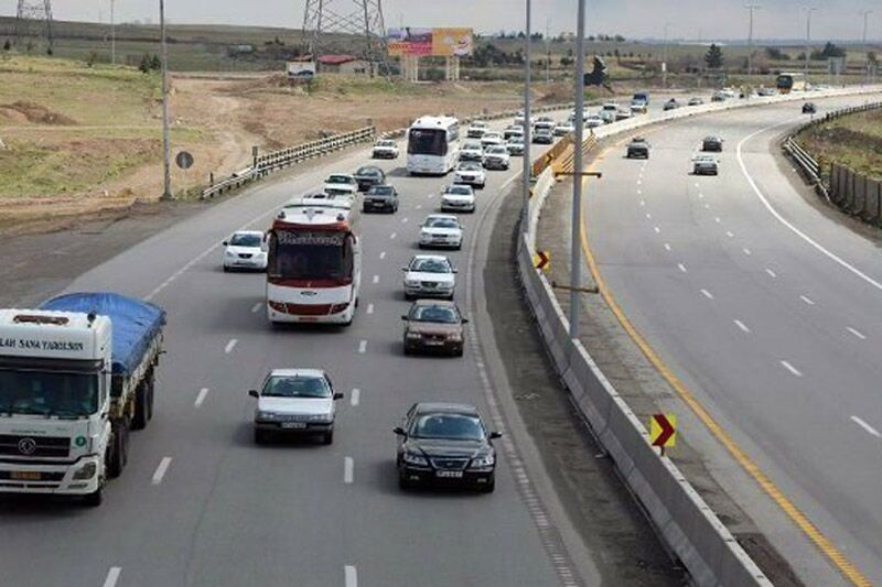 ترافیک نیمه سنگین در چند محور مواصلاتی استان قزوین
