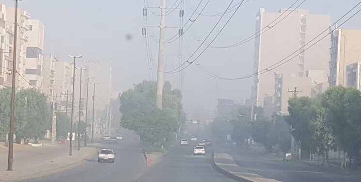 وضعیت قرمز آلودگی هوا در شوش