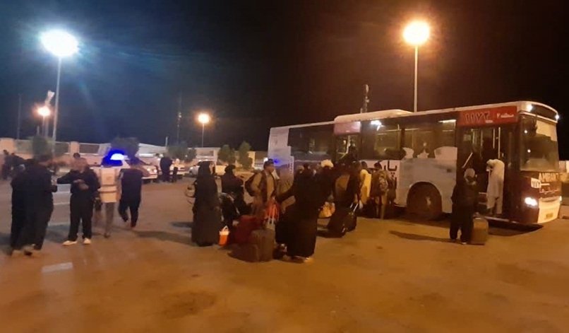 تداوم خدمت رسانی اتوبوسرانی اهواز به زائران اربعین حسینی در مرز چذابه