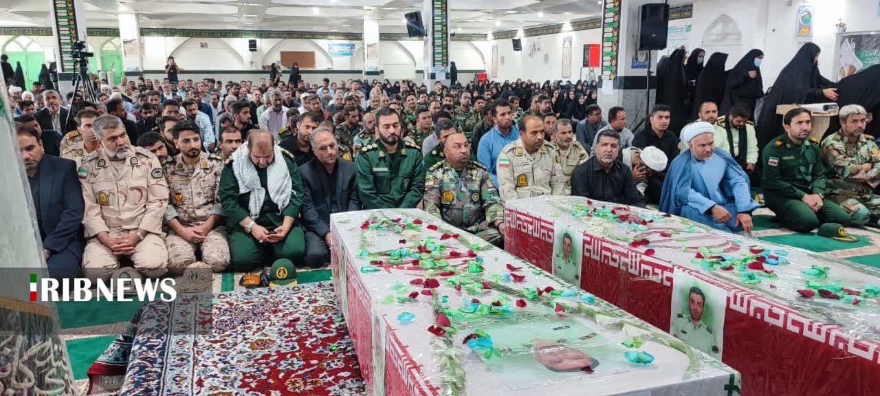 آغاز مراسم تشییع دو شهید مدافع امنیت در خراسان جنوبی