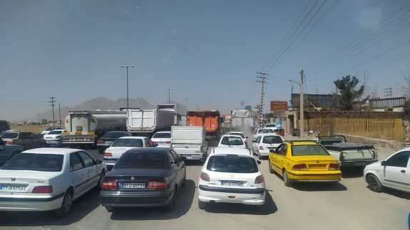 روکش آسفالت، علت ترافیک  در بزرگراه خلیج فارس اصفهان