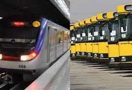 رایگان شدن ­۱۵ روزه مترو و اتوبوس برای دانشجویان و دانش آموزان