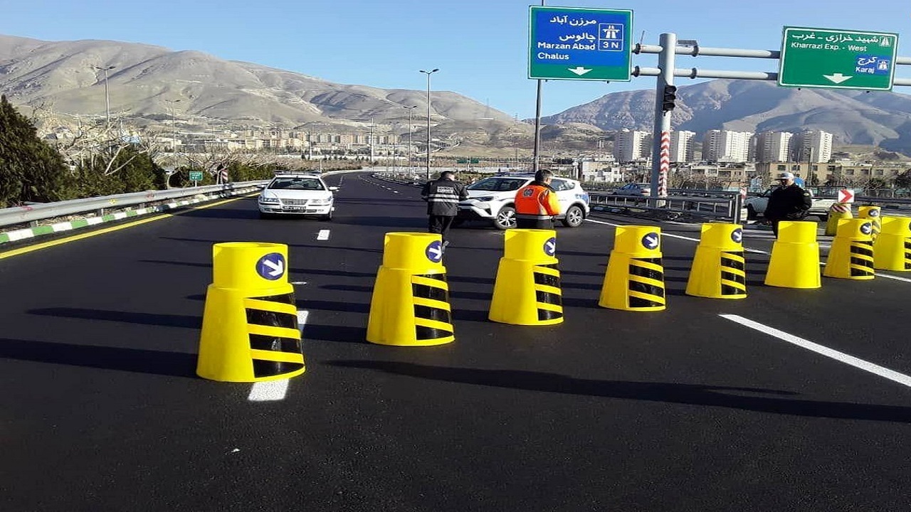 جاده چالوس و آزادراه تهران - شمال یکطرفه شد