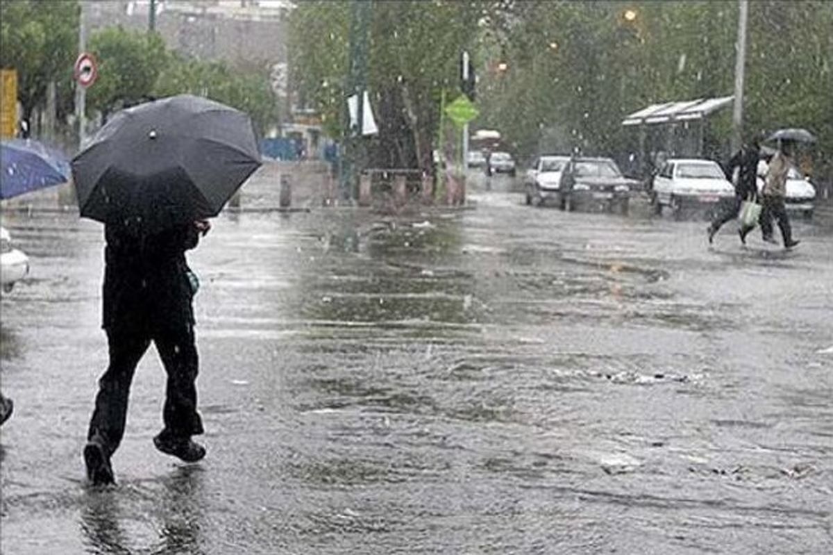 باران و کاهش دما در اردبیل