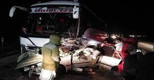 ۲ کشته و ۱۱ مصدوم در تصادف اتوبوس با پژو