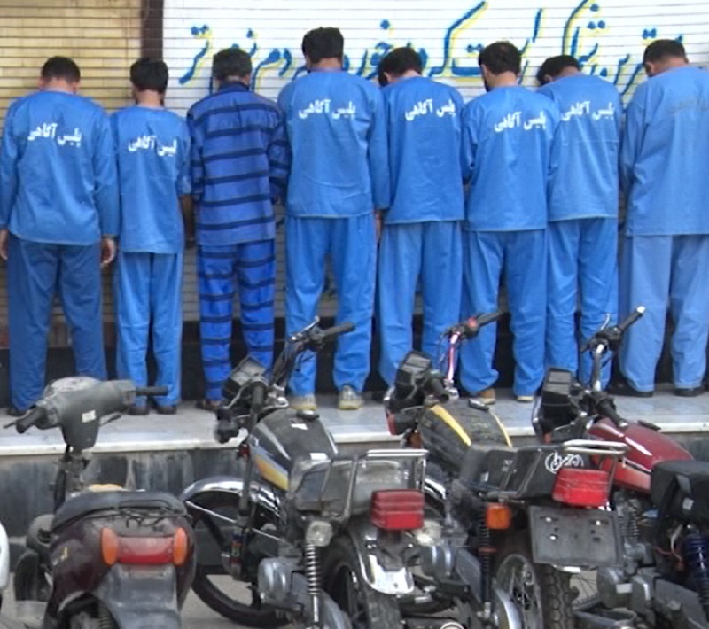 دستگیری باند سرقت موتورسیکلت در بندرعباس
