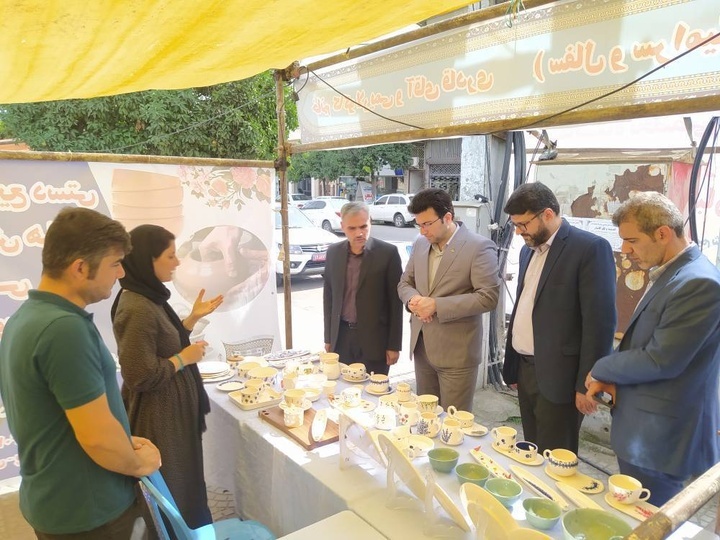 برپایی نمایشگاه صنایع‌دستی در شهرستان جویبار