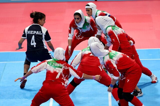 بازی‌های آسیایی هانگژو؛ پیروزی دختران کبدی ایران مقابل نپال