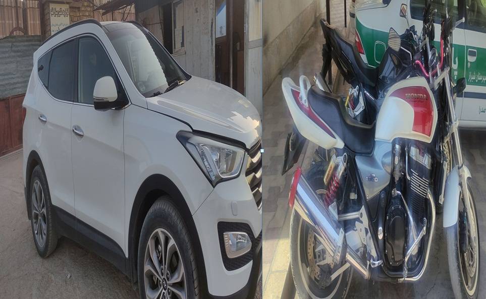 توقیف خودرو و موتورسیکلت ۴۰ میلیاردی قاچاق در شیراز